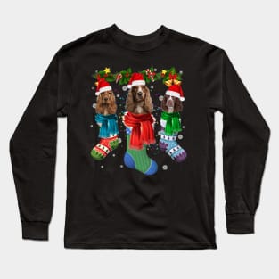 English Springer Spaniel Christmas Sock Long Sleeve T-Shirt